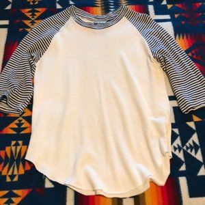Jungmaven Striped Raglan 3/4 Sleeve